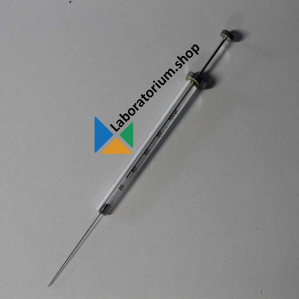 ITO MS-100 Microliter injectiespuit 100 µL, afgeschuind en gebogen naaldpunt, naald 50 mm