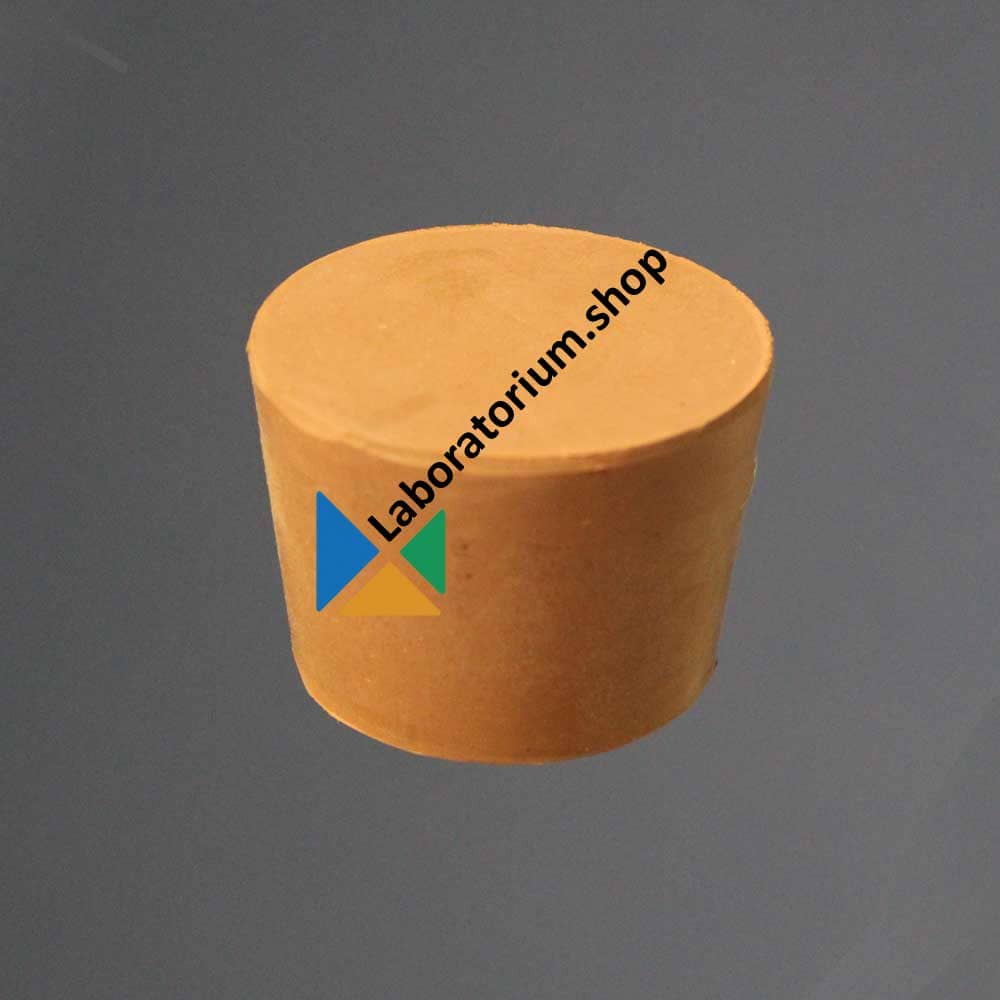 Rubber stop 12-16 mm zonder gat rood massief hoogte 20 mm -10 stuks