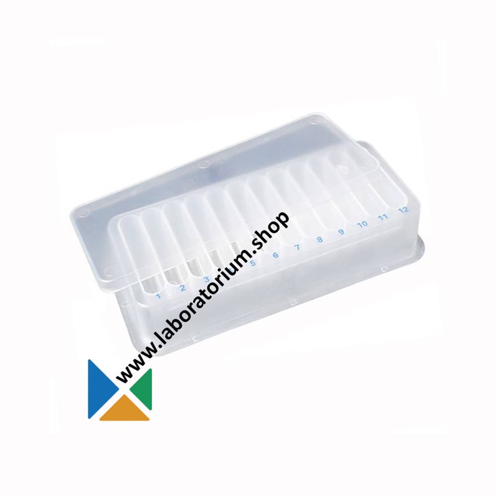 Dilux Reagent reservoir 60 mL PP, deksel, 12-kanaals, steriel 10 st.